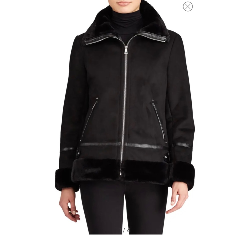 Faux Shearling Bomber Jacket